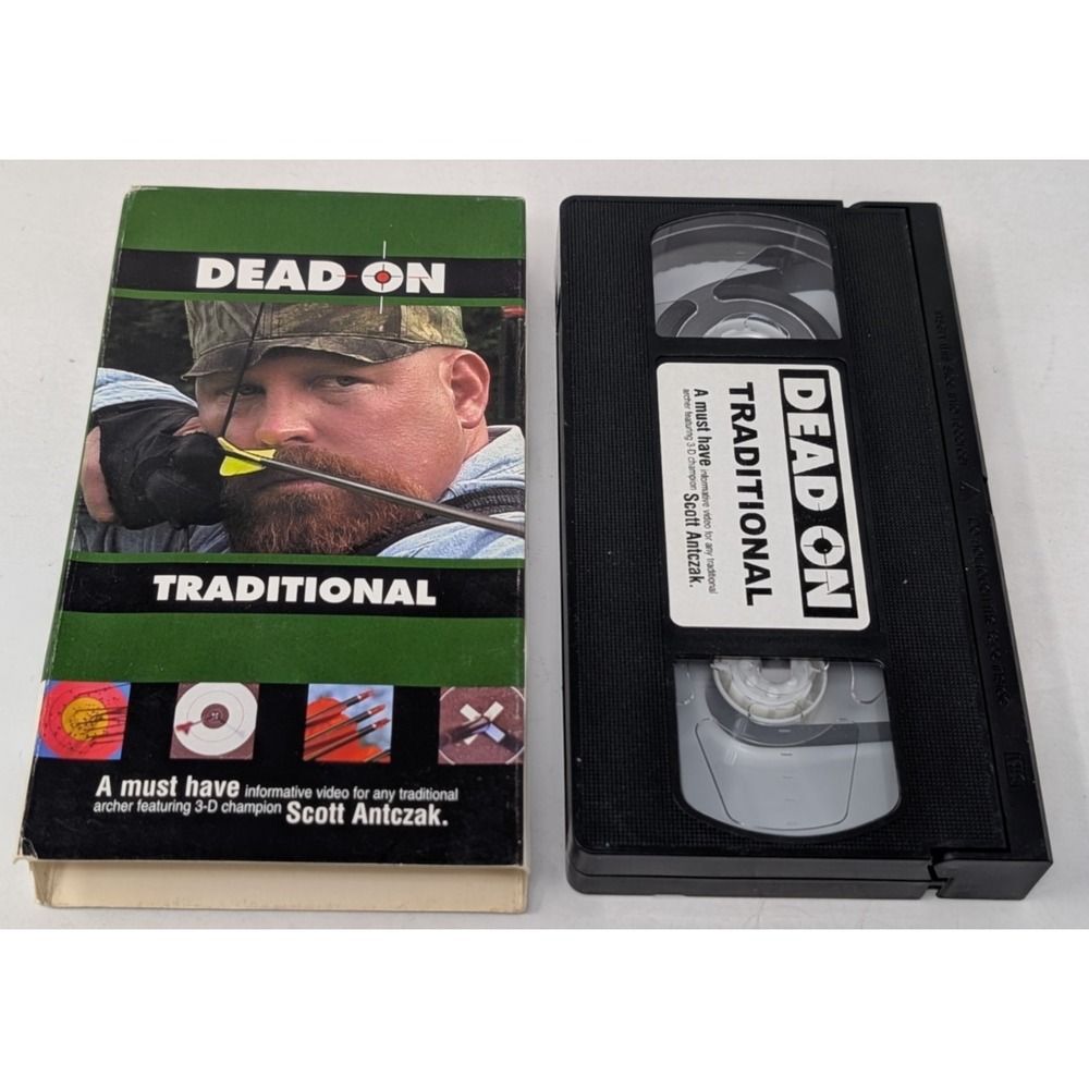 Dead on Traditional Bow Archery Scott Antczak VHS Video Tape Hunting VTG